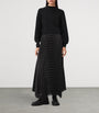 AllSaints Black Pleated Sinead Sweater Dress