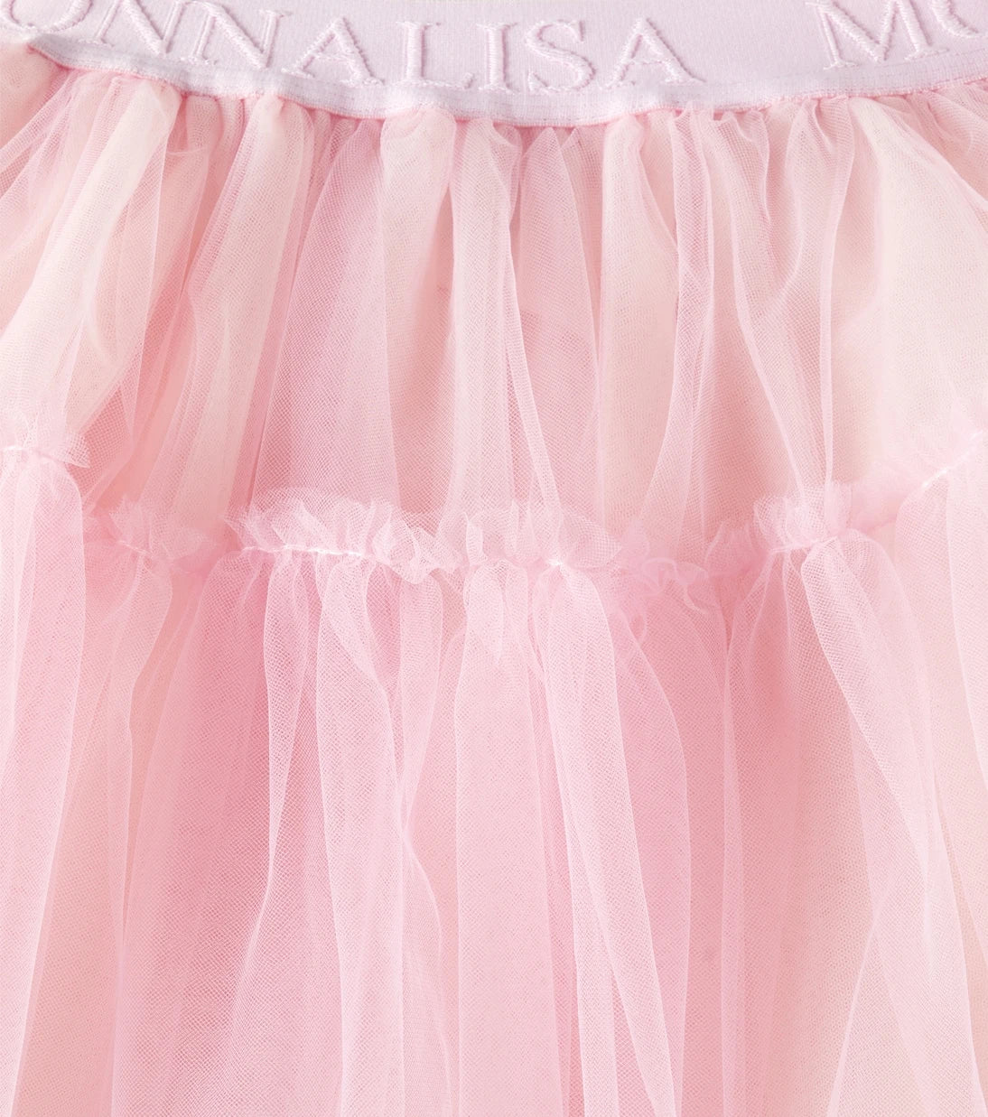 Monnalisa - Logo tulle skirt