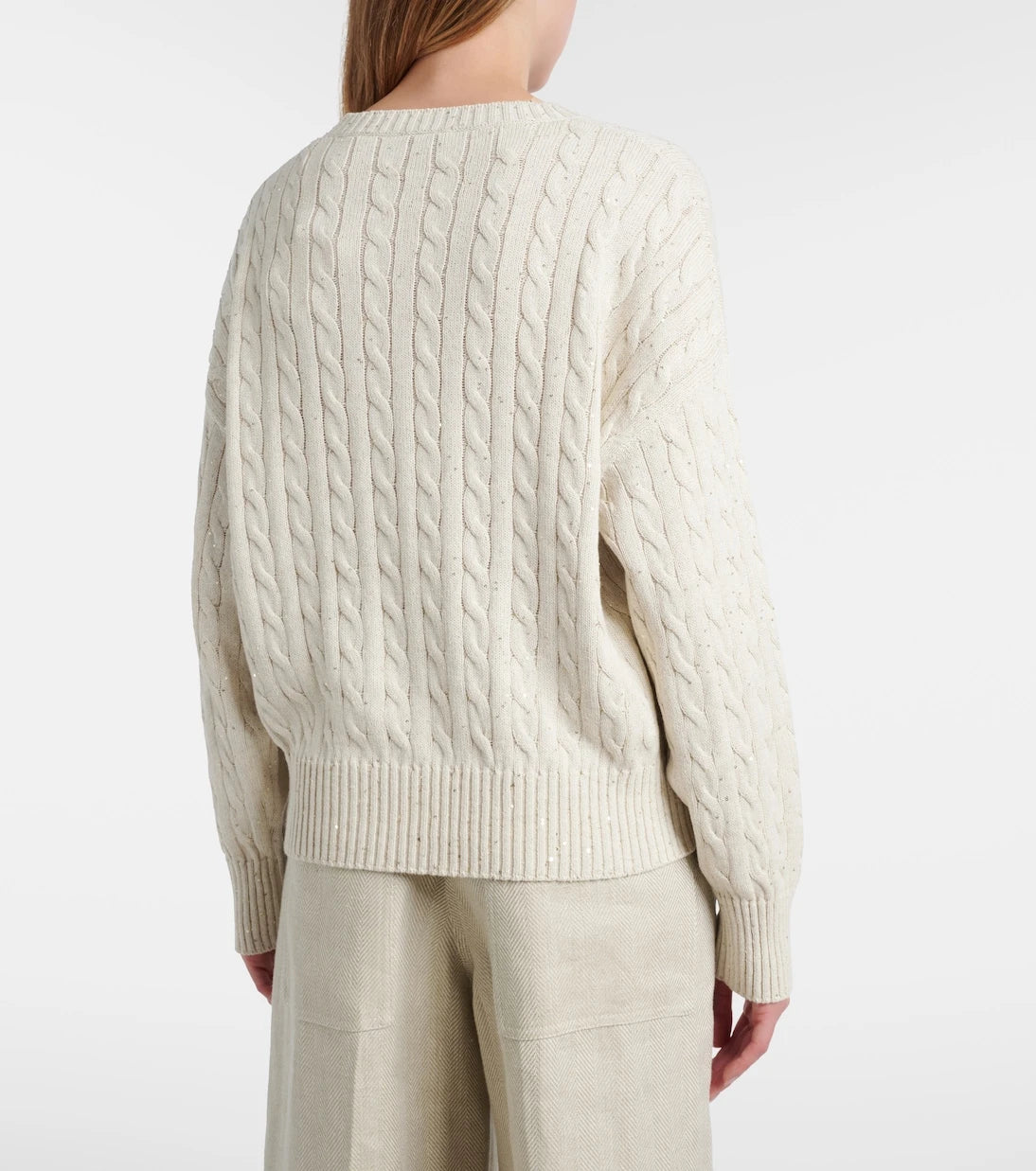 Brunello Cucinelli - Sequined cotton-blend sweater