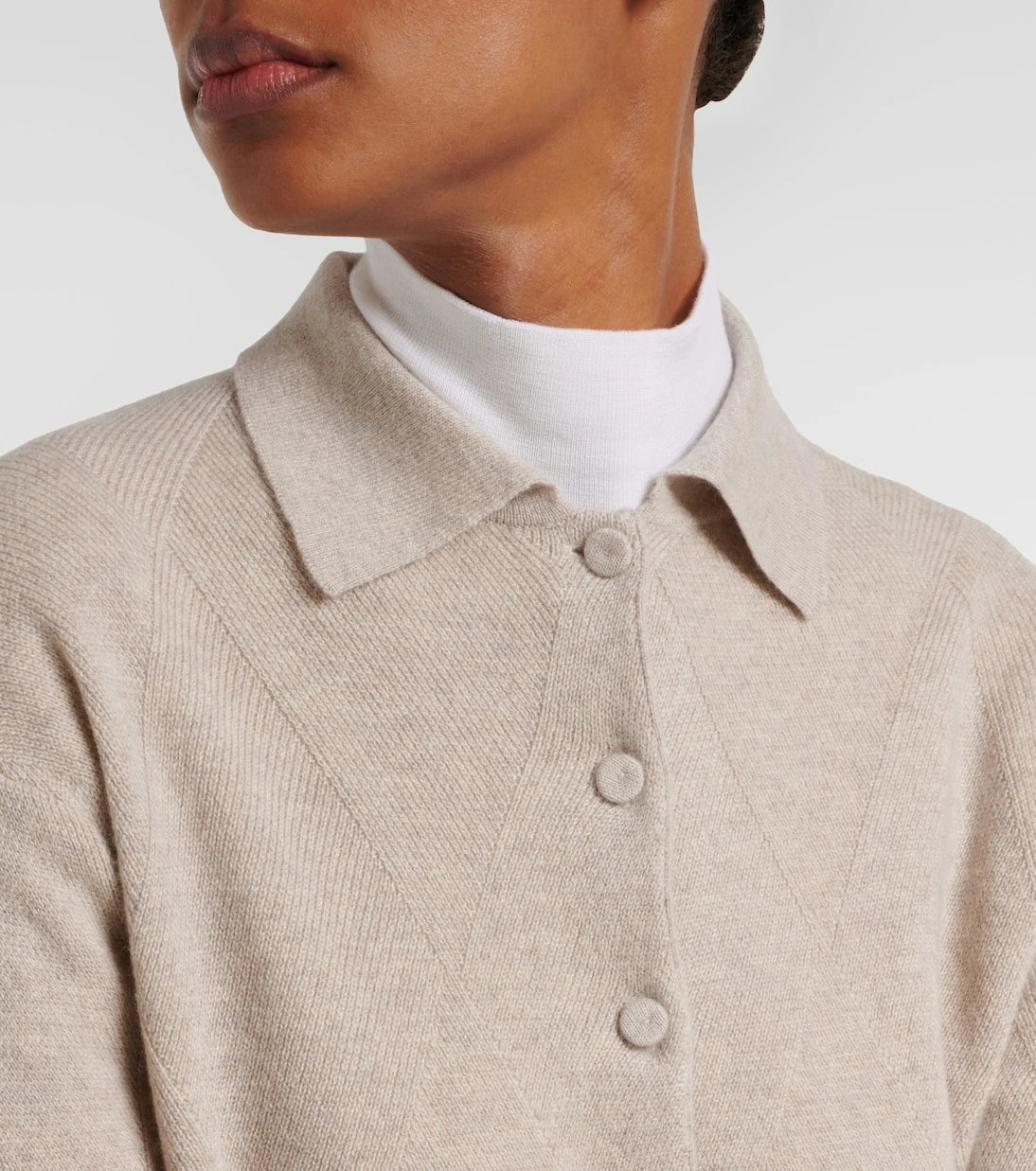 Max Mara - Bombo argyle cashmere cardigan