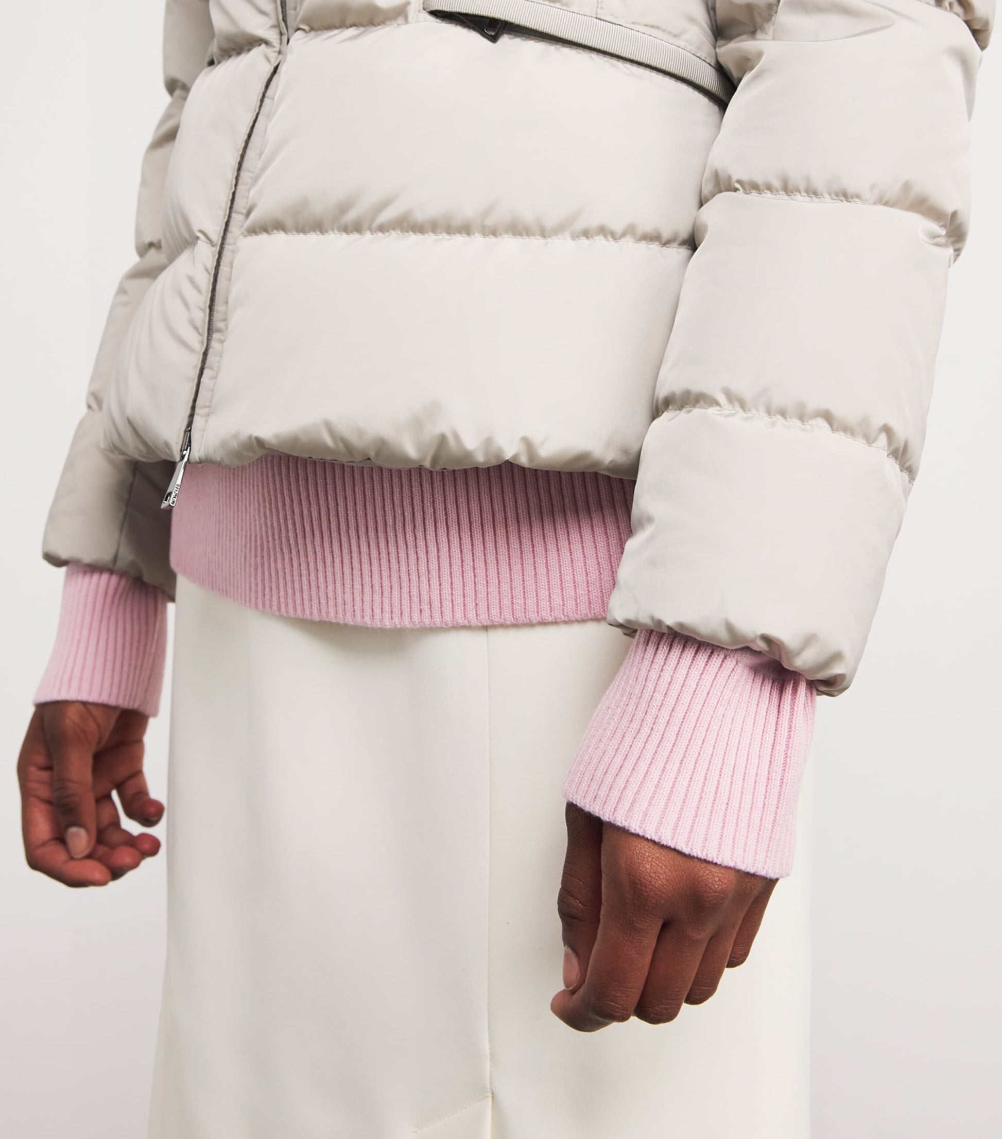 Moncler Beige Down Avoce Puffer Jacket