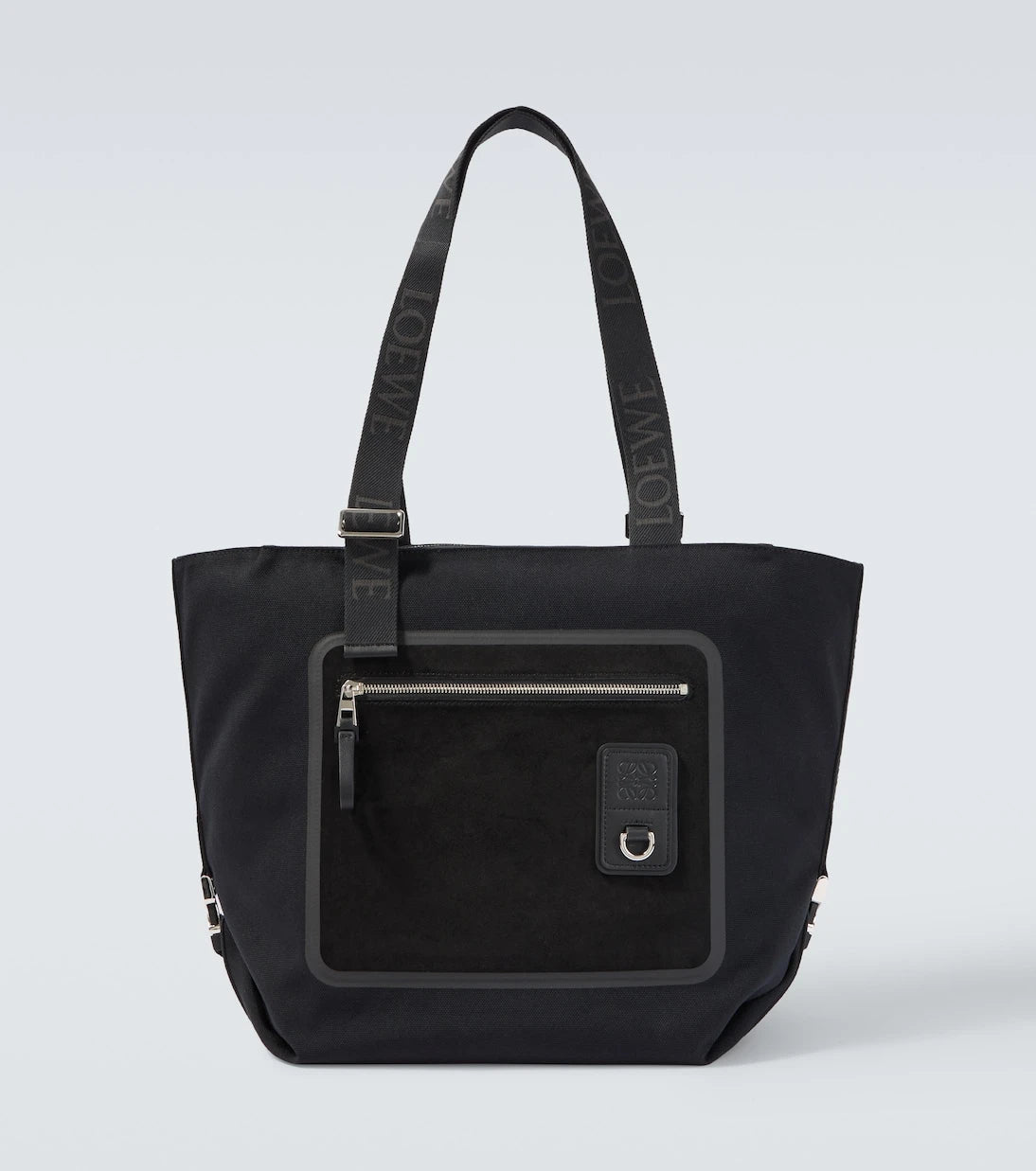 Loewe - Flex Medium canvas and suede tote bag