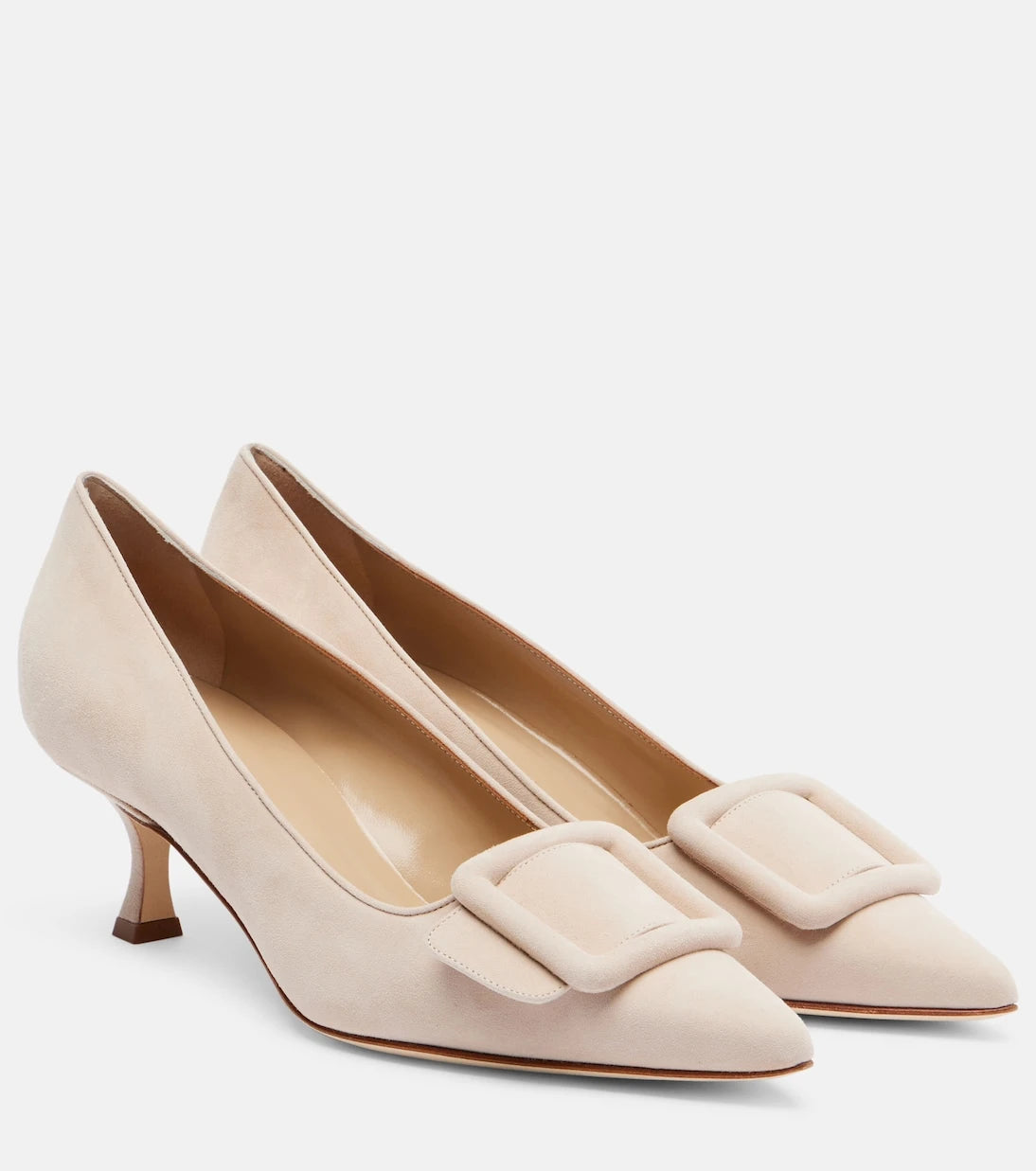 Manolo Blahnik - حذاء مايسال 50 بكعب عالٍ من الشمواه