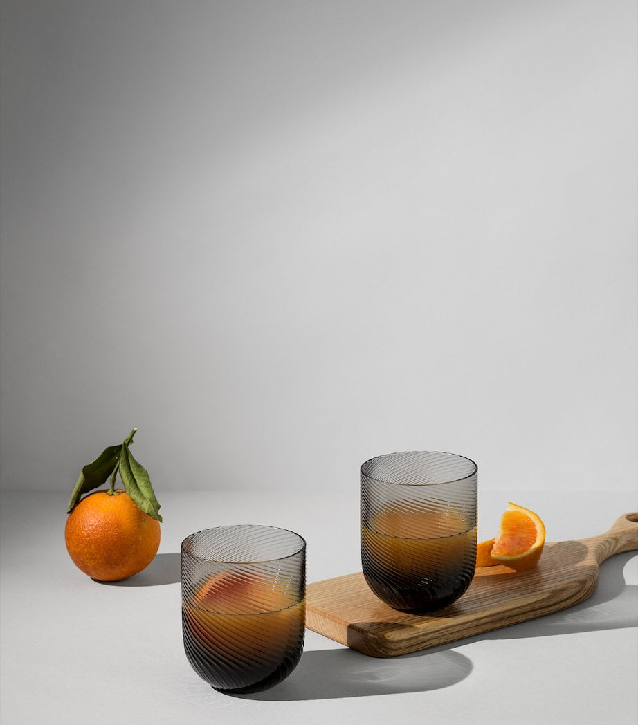 Set of 2 Optic Smoke Tumblers (350ml)