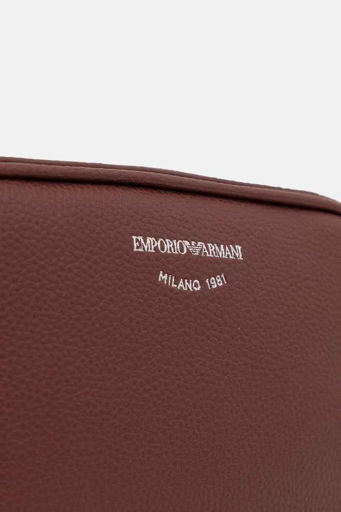 Emporio Armani suni deri çapraz askılı kadın çanta