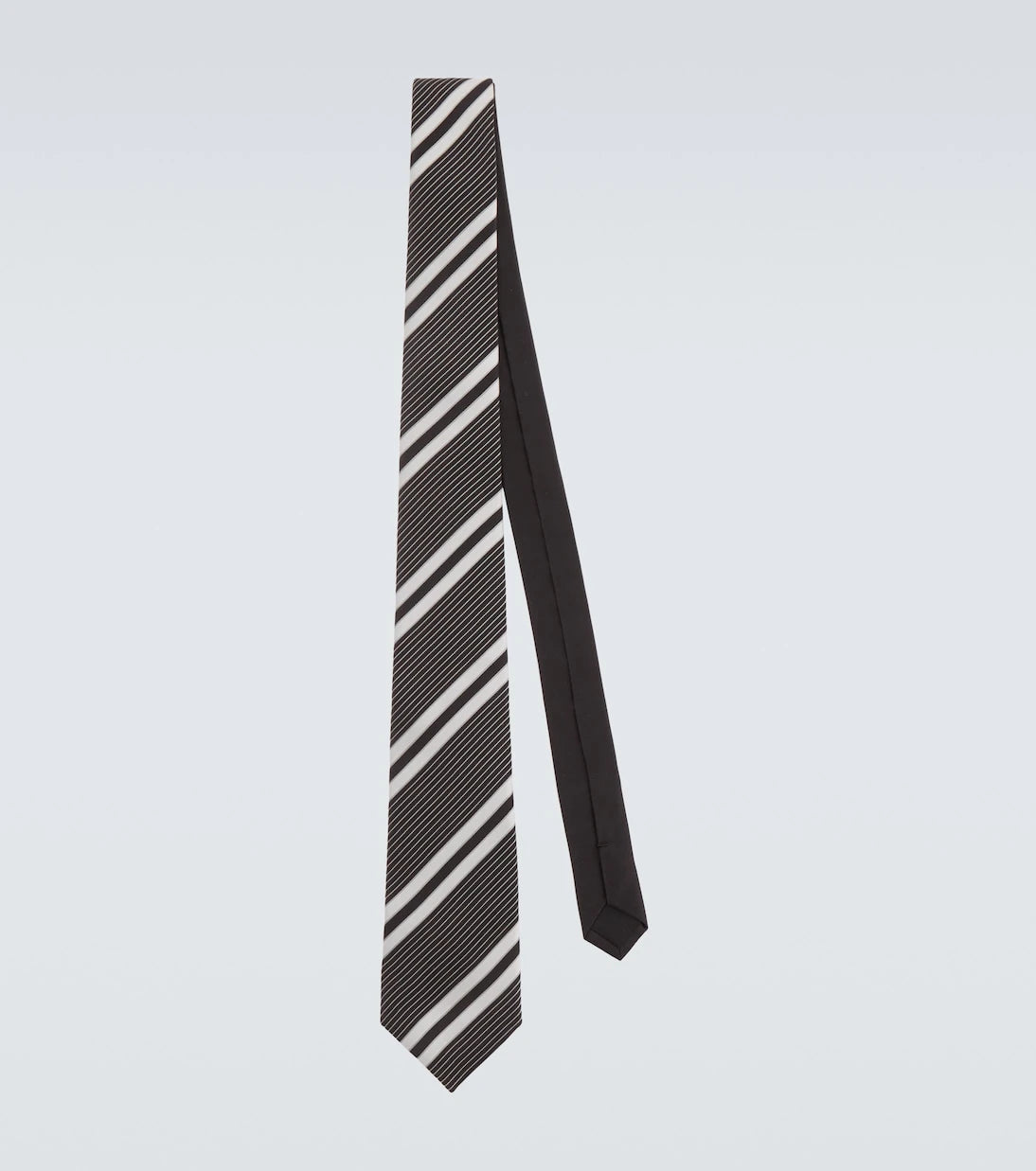 Saint Laurent - Striped silk tie