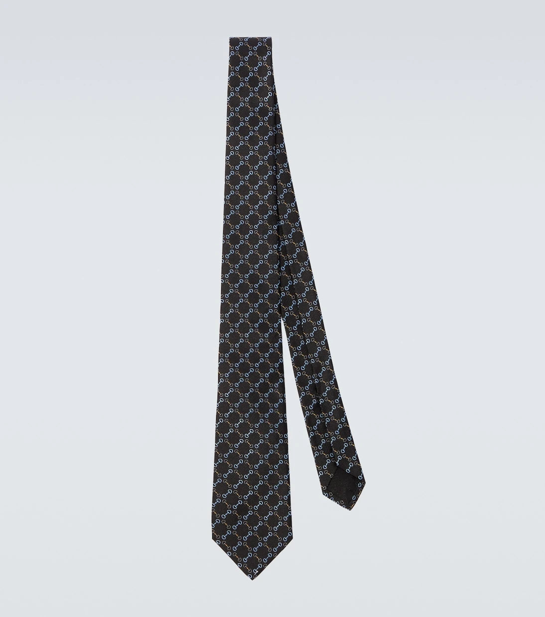 Gucci - Horsebit silk jacquard tie