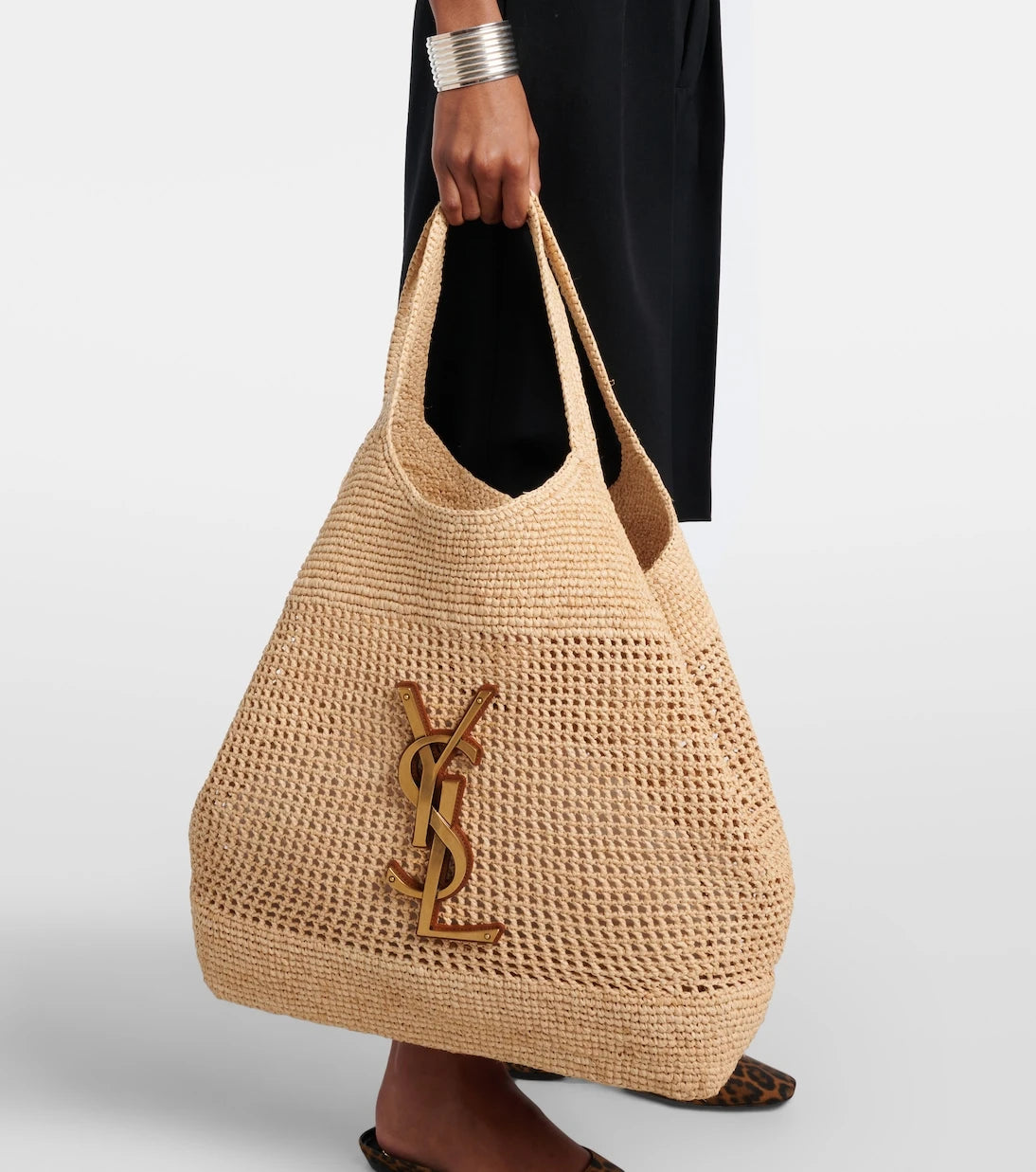 Saint Laurent - Icare Maxi raffia tote bag