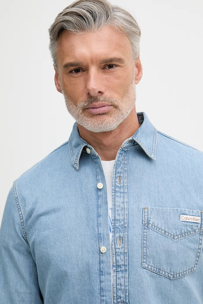 Calvin Klein Jeans erkek denim gömlek