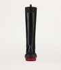Christian Louboutin Red Marchacroche Dune Leather Knee-High Boots