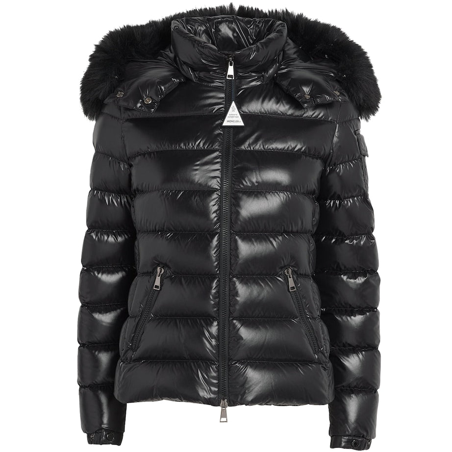 Black Down Quilted Badyf Jacket