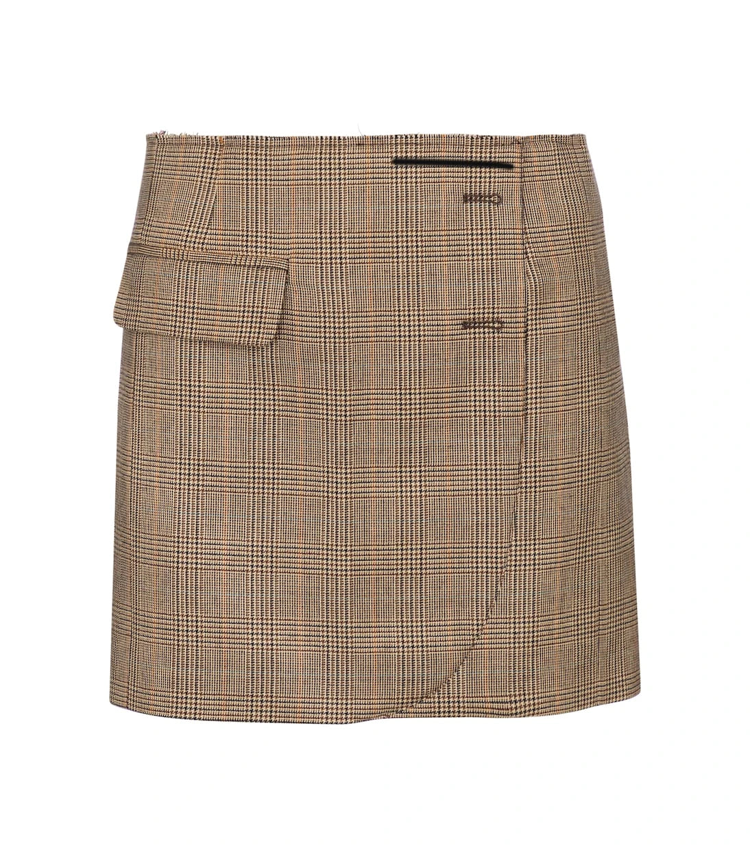 Vetements - Checked wool miniskirt