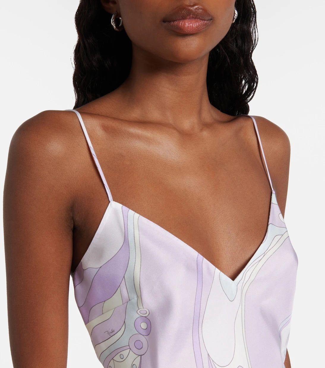 Pucci - Orchidee silk satin camisole