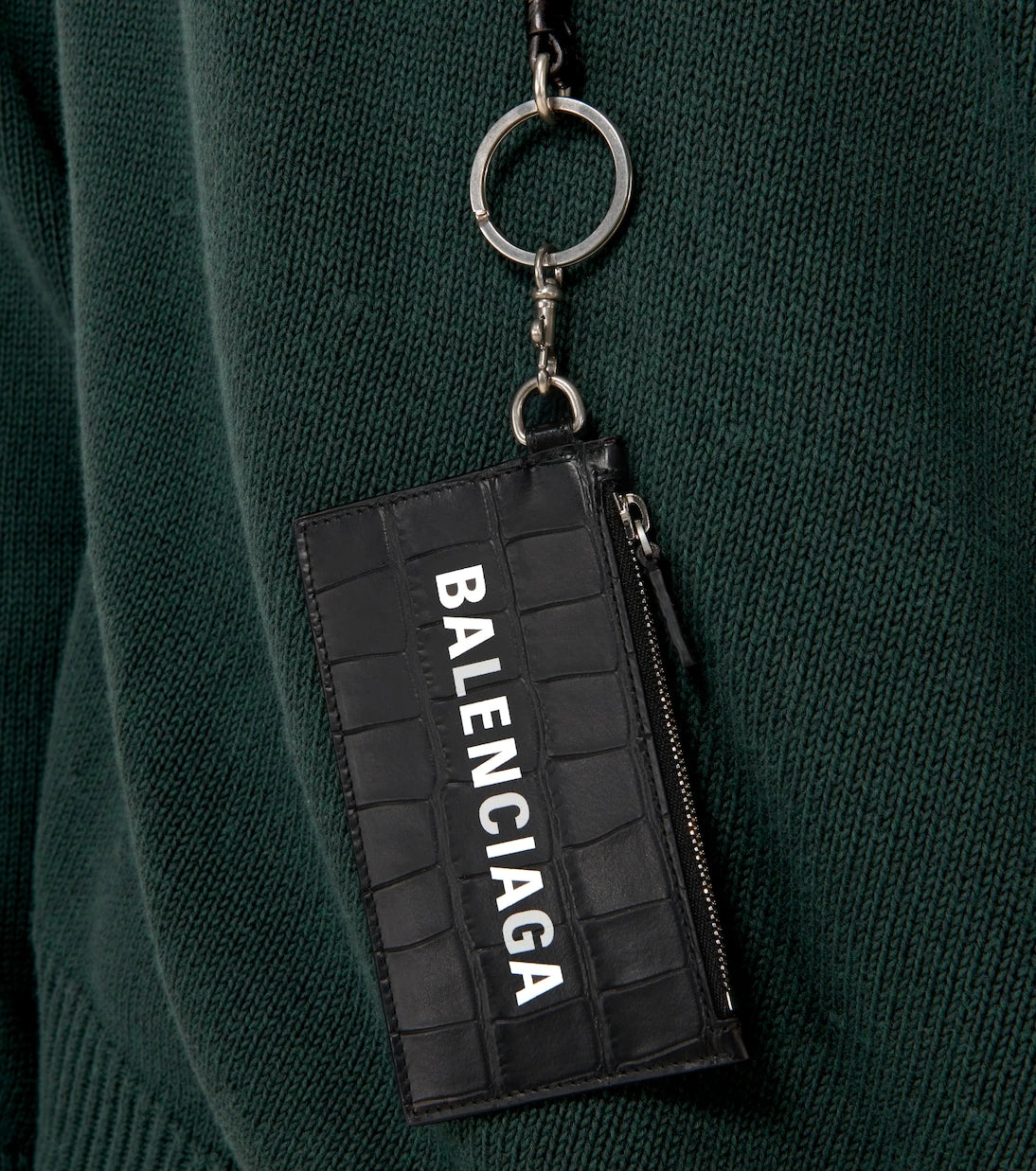 Balenciaga - Cash card case on keyring