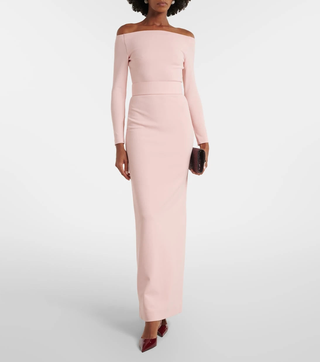 Solace London - Sabina off-shoulder gown