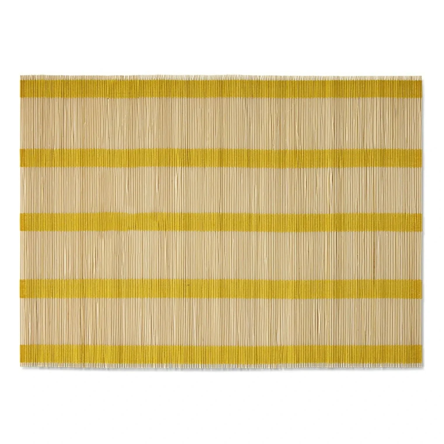 HKliving - Bamboo placemat | Lemon yellow