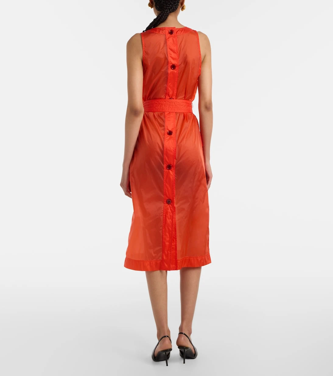 Saint Laurent - Belted midi dress