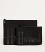 Harrods Black Medium Cotton Logo Pouch