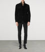 Black Suede Military Jacket