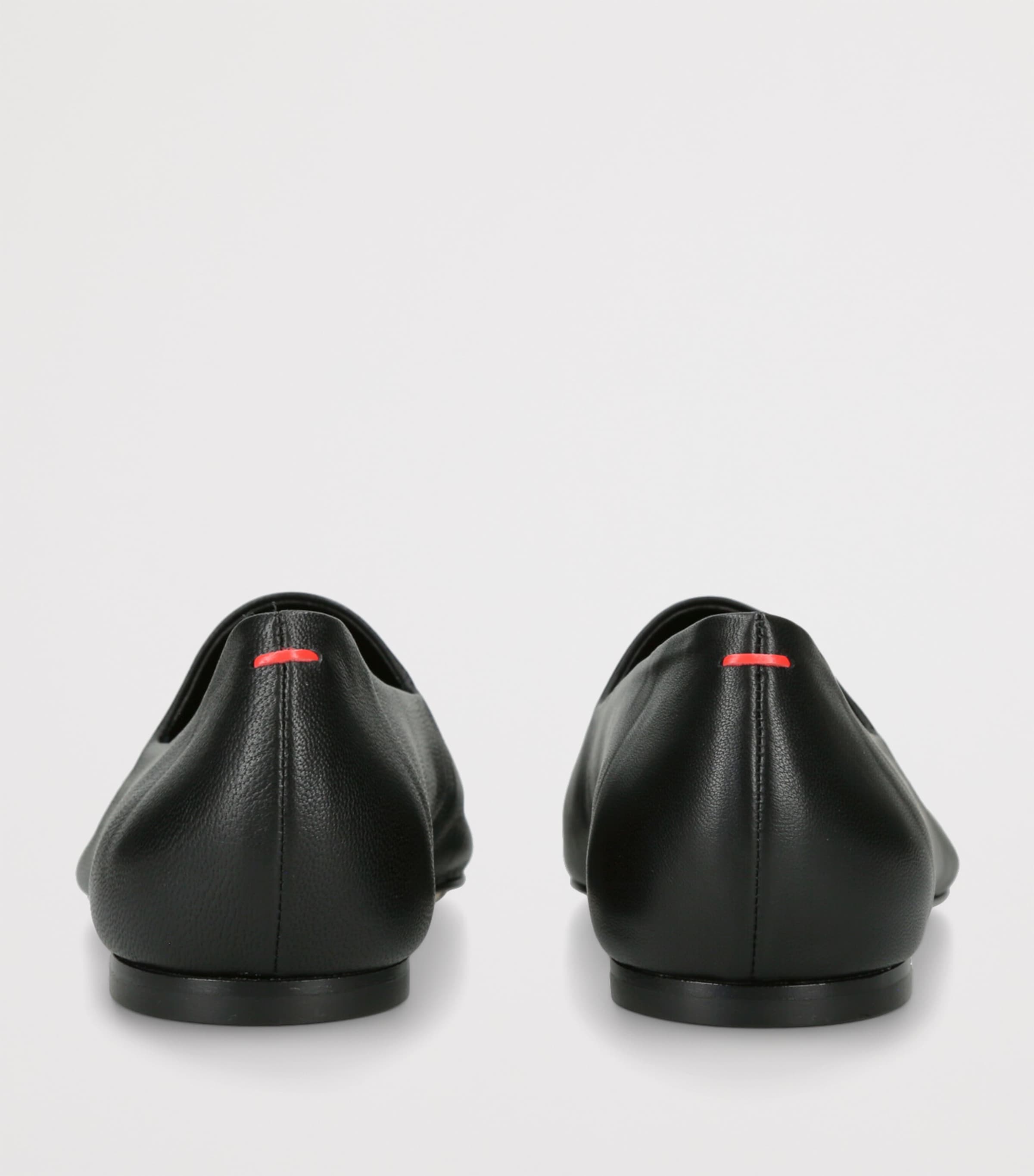 Aeyde Black Leather Vanna Loafers