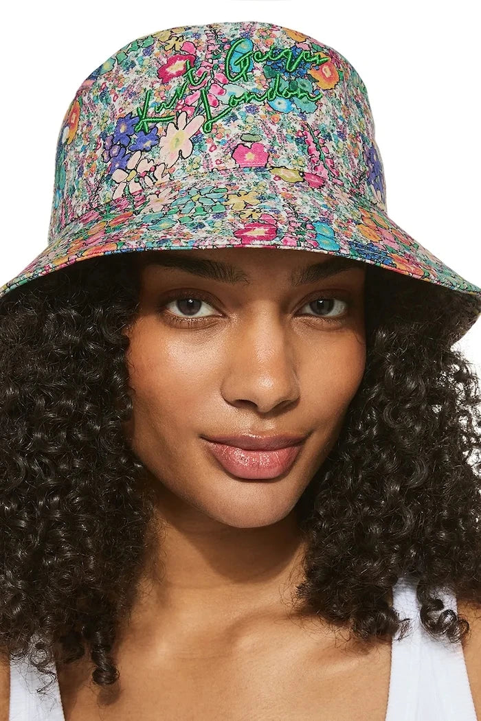 Kurt Geiger London kadın pamuklu bucket şapka KENSINGTON