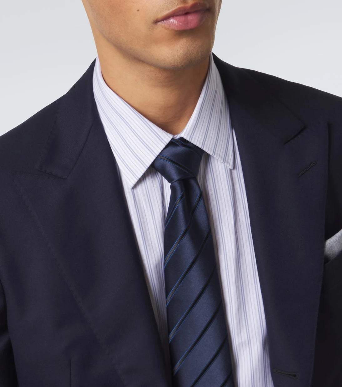 Charvet - Striped silk jacquard tie