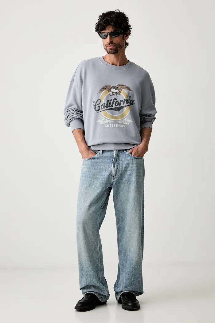 Guess Jeans erkek pamuklu sweatshirt