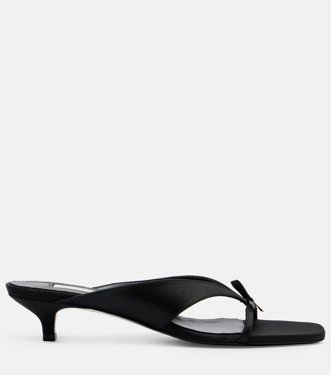 Toteme - Bow-detail satin mules