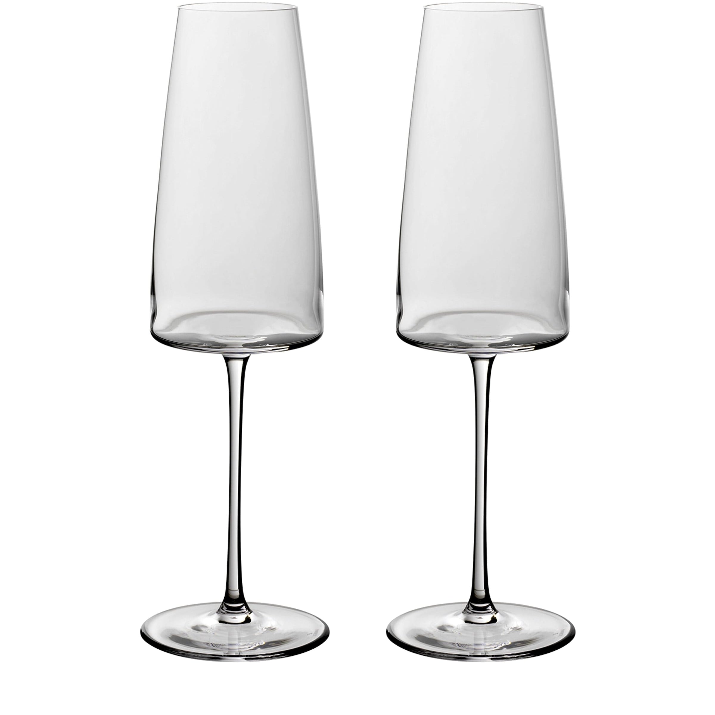 Set of 2 Crystal MetroChic Champagne Flutes (120ml)