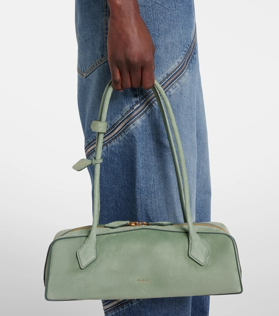 Alaïa - Le Teckel Medium suede shoulder bag