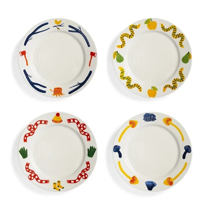 &k amsterdam Haines 22 cm Tatlı Tabağı Seti (4 Parça)
