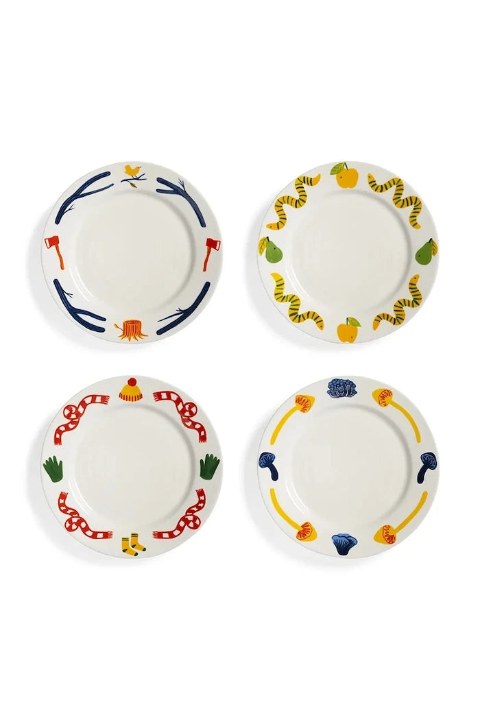 &k amsterdam Haines 22 cm Tatlı Tabağı Seti (4 Parça)