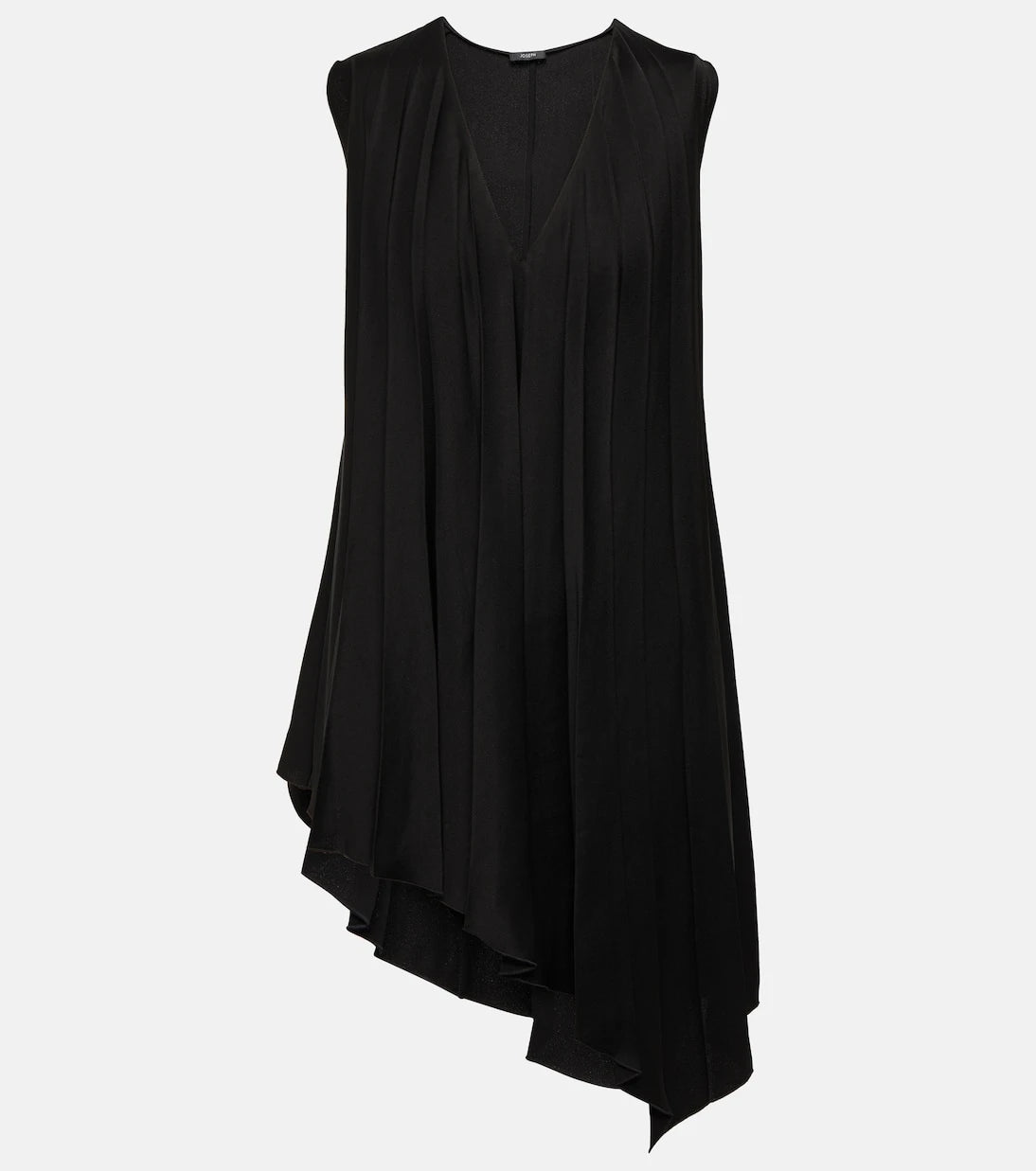 Joseph - Pleated asymmetric satin top