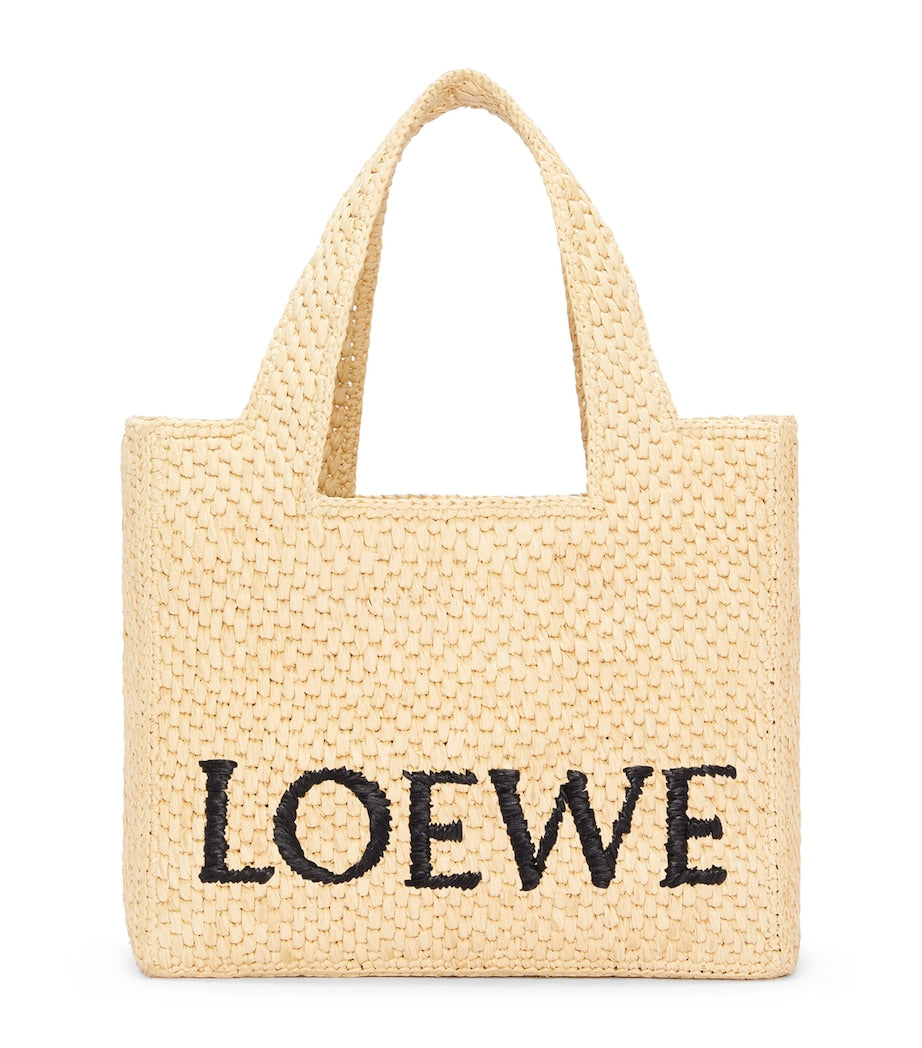 LOEWE Beige x Paula's Ibiza Small Font Tote Bag