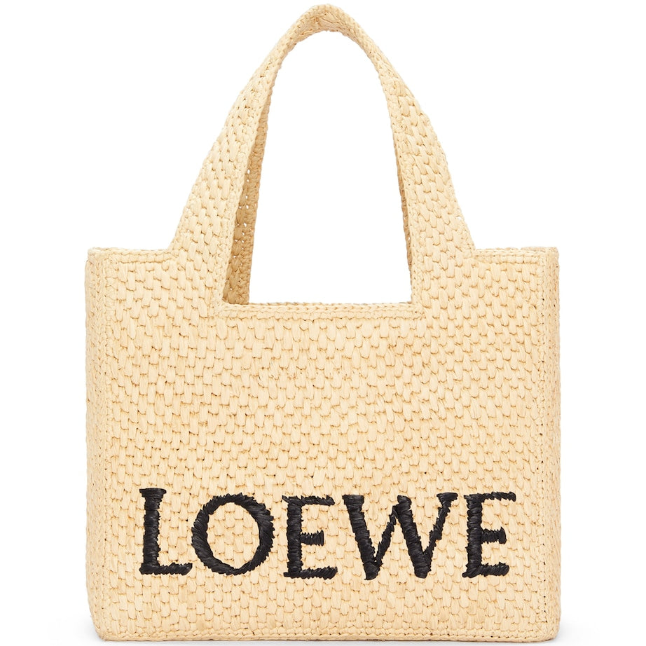 LOEWE Beige x Paula's Ibiza Small Font Tote Bag