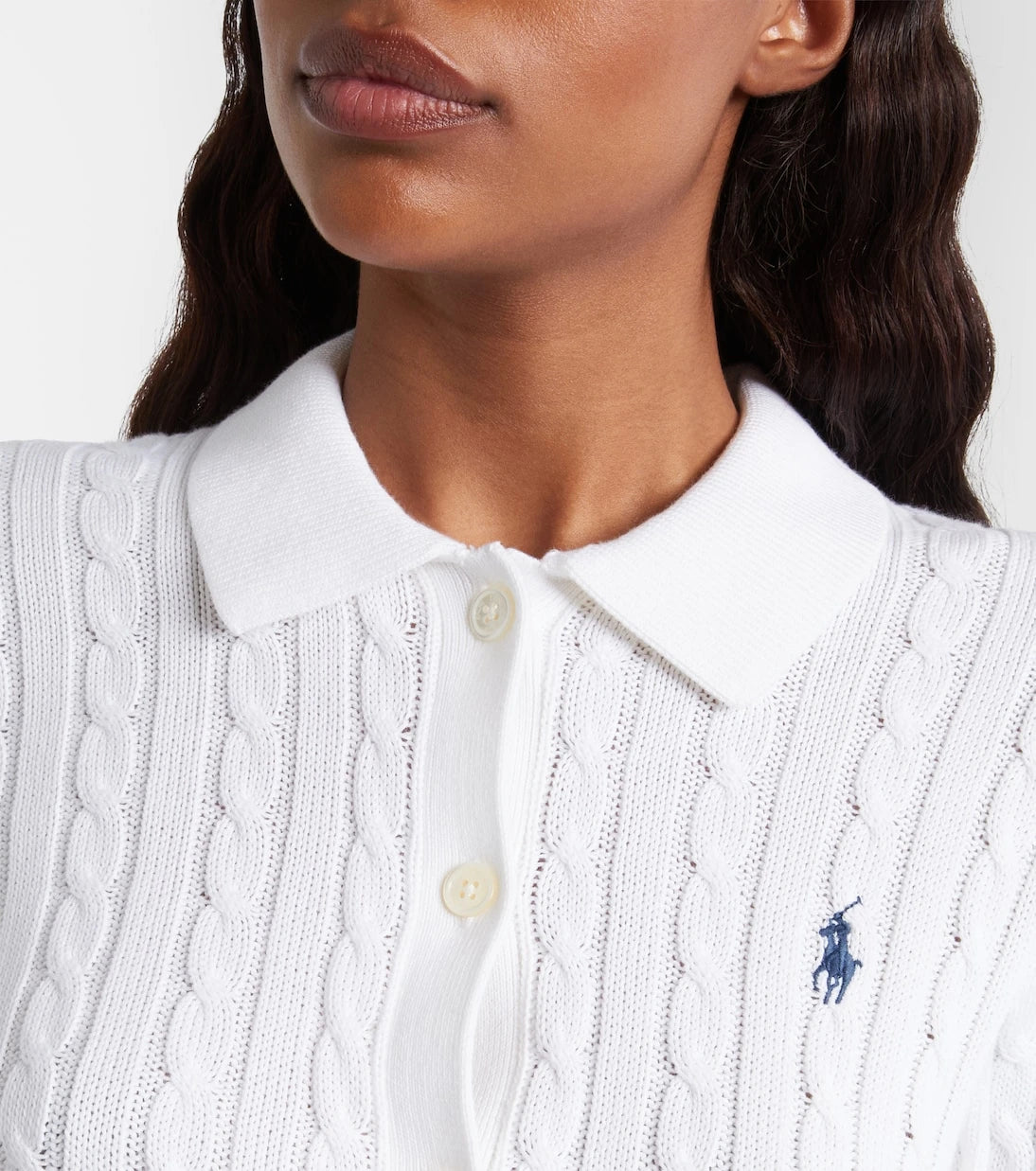 Polo Ralph Lauren - كارديجان قطني محبوك بنمط الكابل
