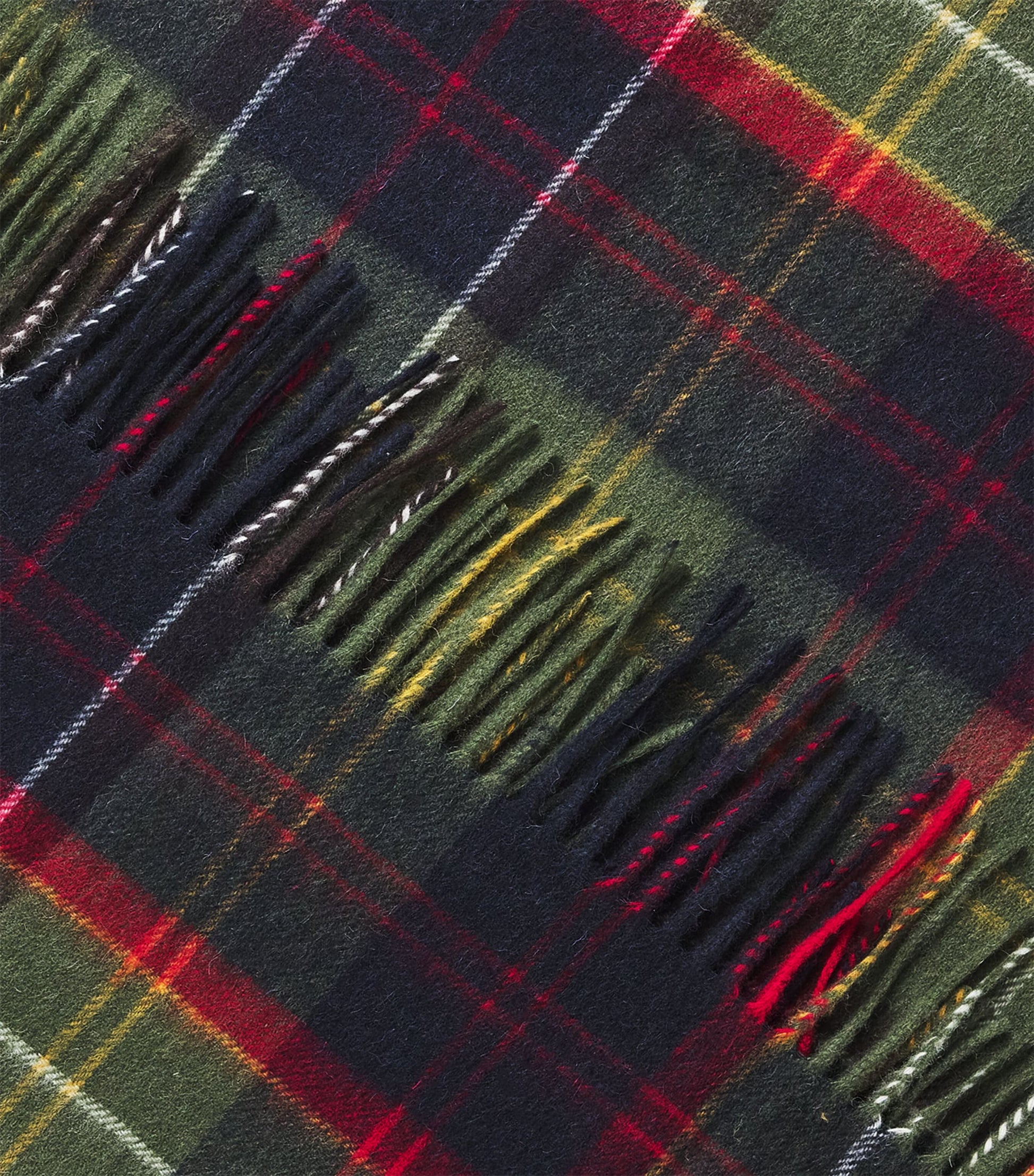 Barbour Multi Wool Brack Patchwork Tartan Scarf
