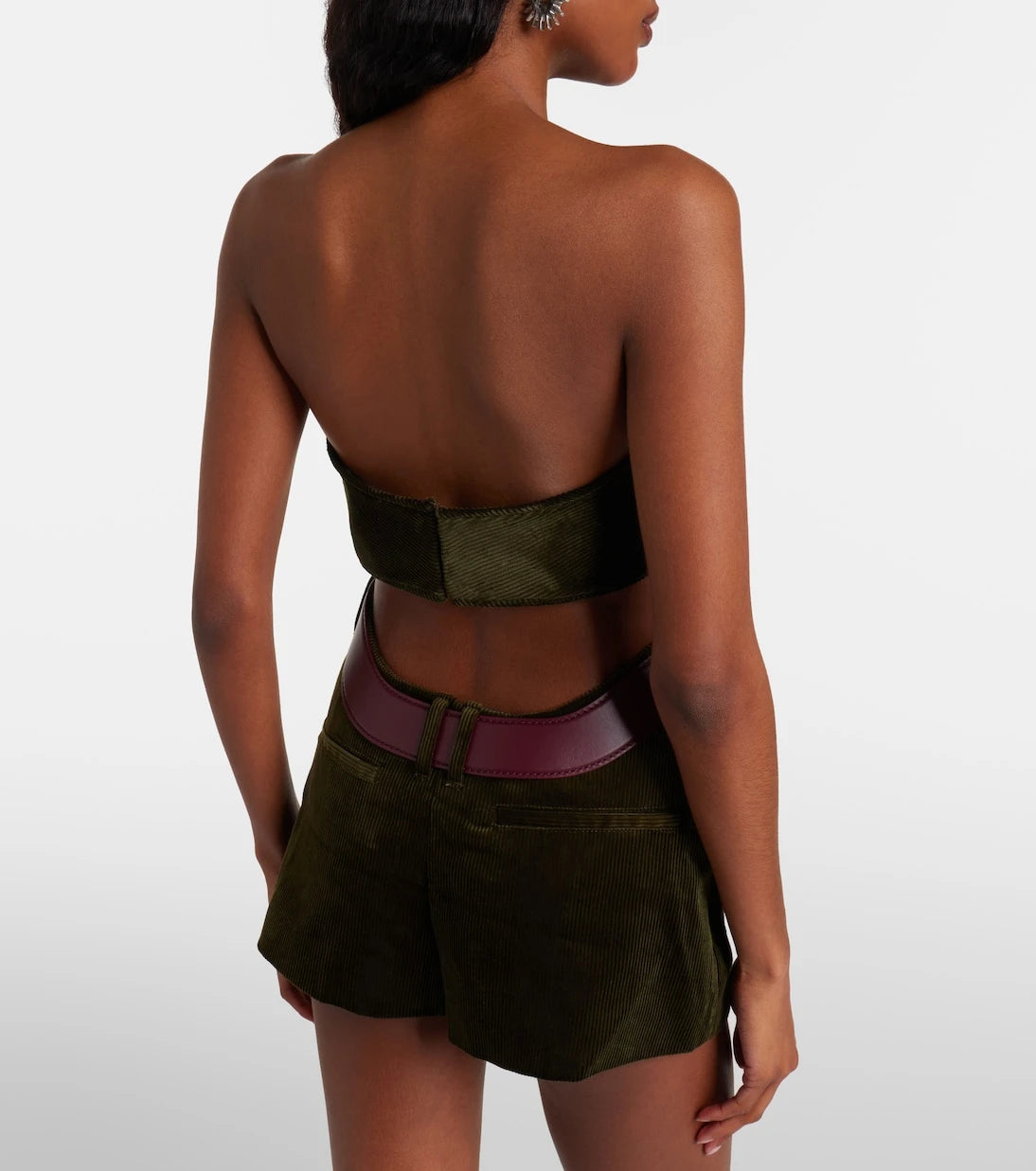Jean Paul Gaultier - Cotton corduroy crop top