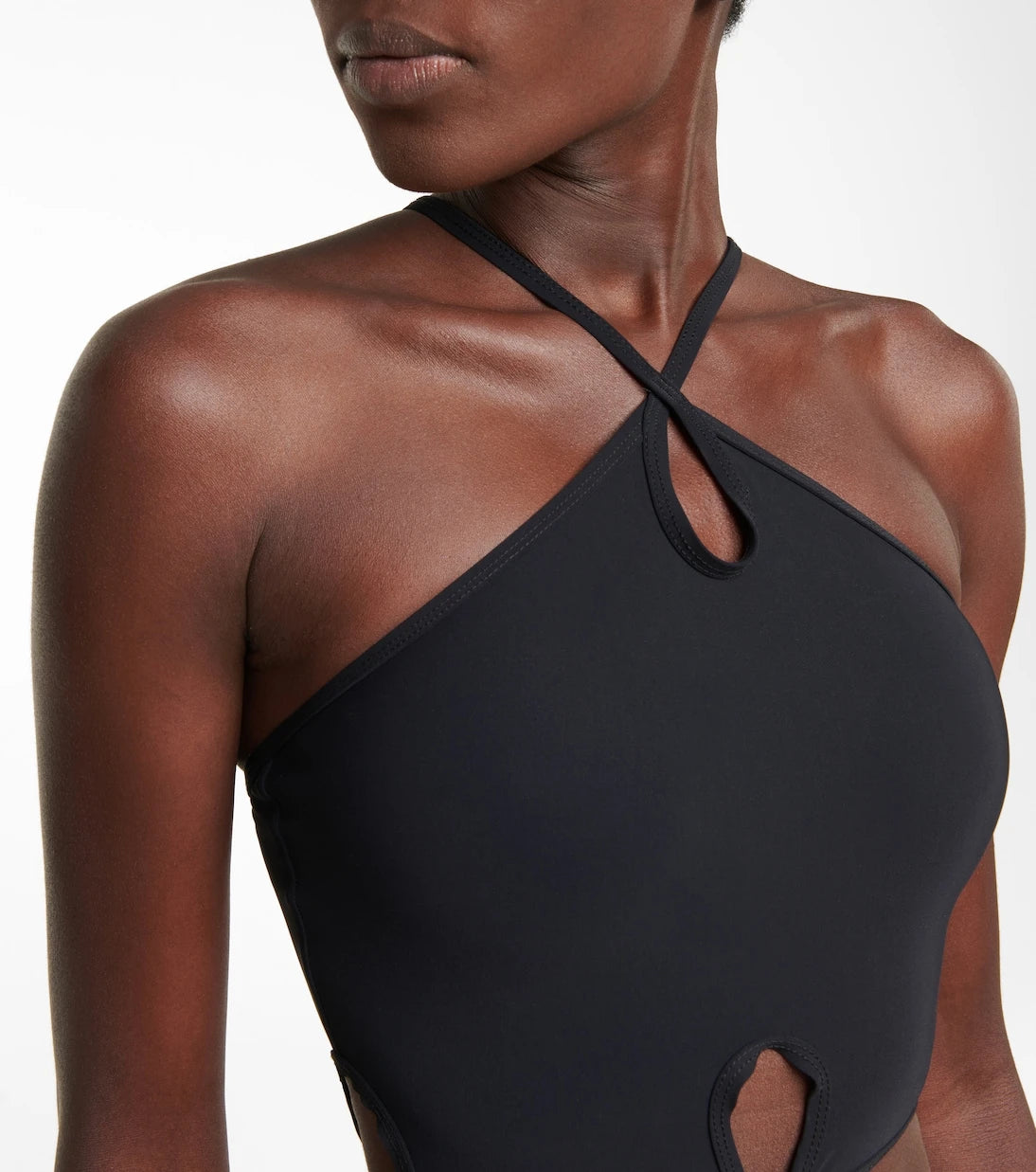 Christopher Esber - Cutout halterneck swimsuit