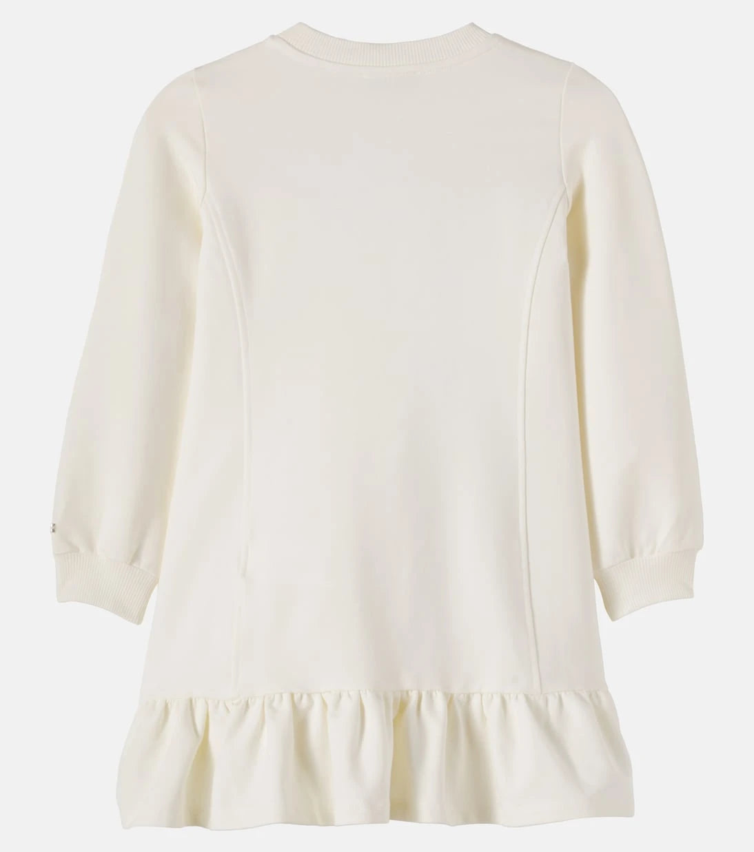 Monnalisa - Printed embellished cotton-blend dress