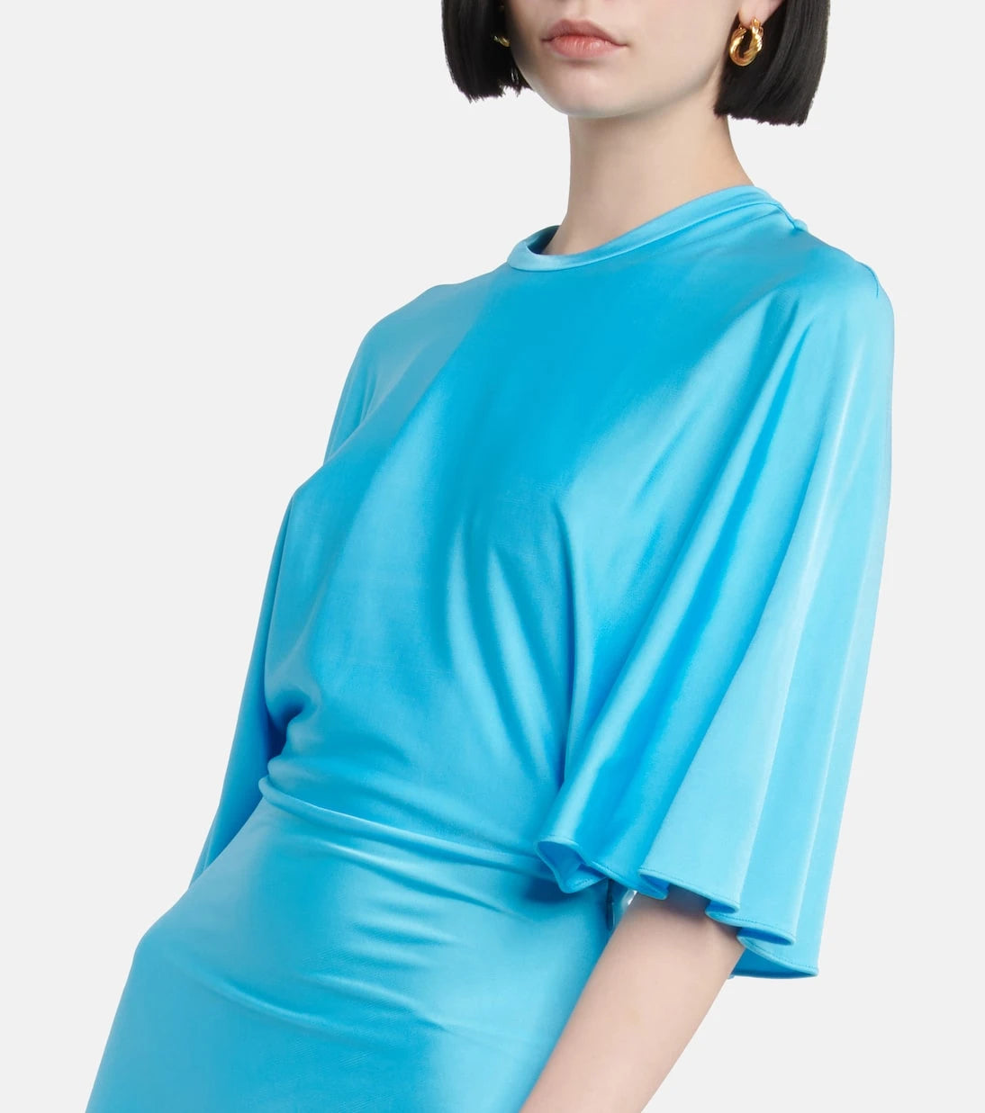 Stella McCartney - Draped asymmetric maxi dress