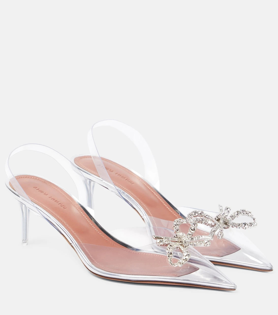 Amina Muaddi - Rosie embellished slingback pumps