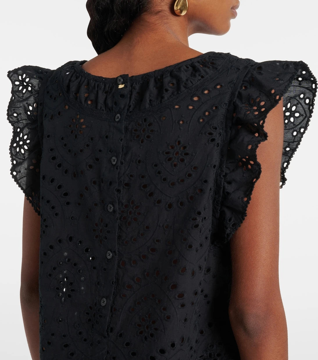 Poupette St Barth - Broderie anglaise cotton top
