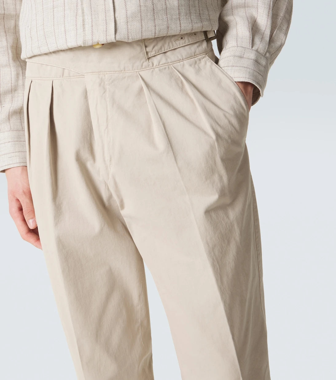 Rubinacci - Manny cotton twill tapered pants