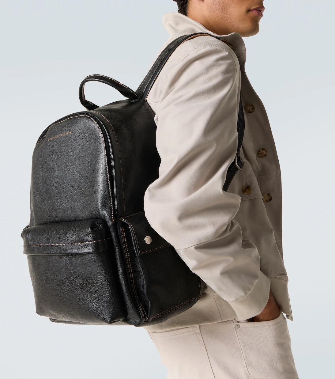 Brunello Cucinelli - Leather backpack