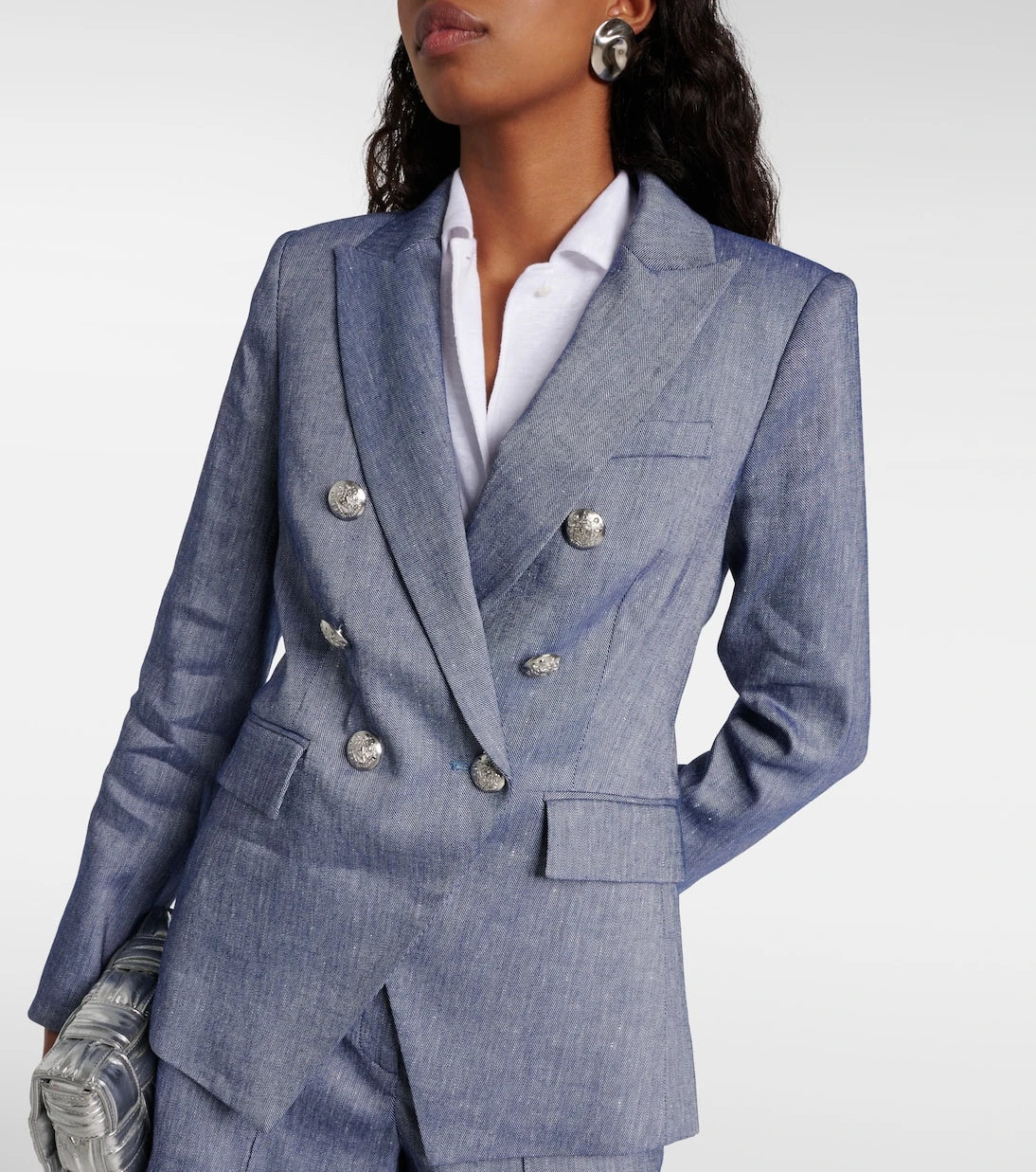 Veronica Beard - Miller double-breasted linen-blend blazer