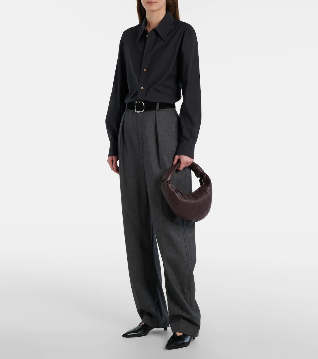 Lemaire - Fortune Croissant Mini leather bag