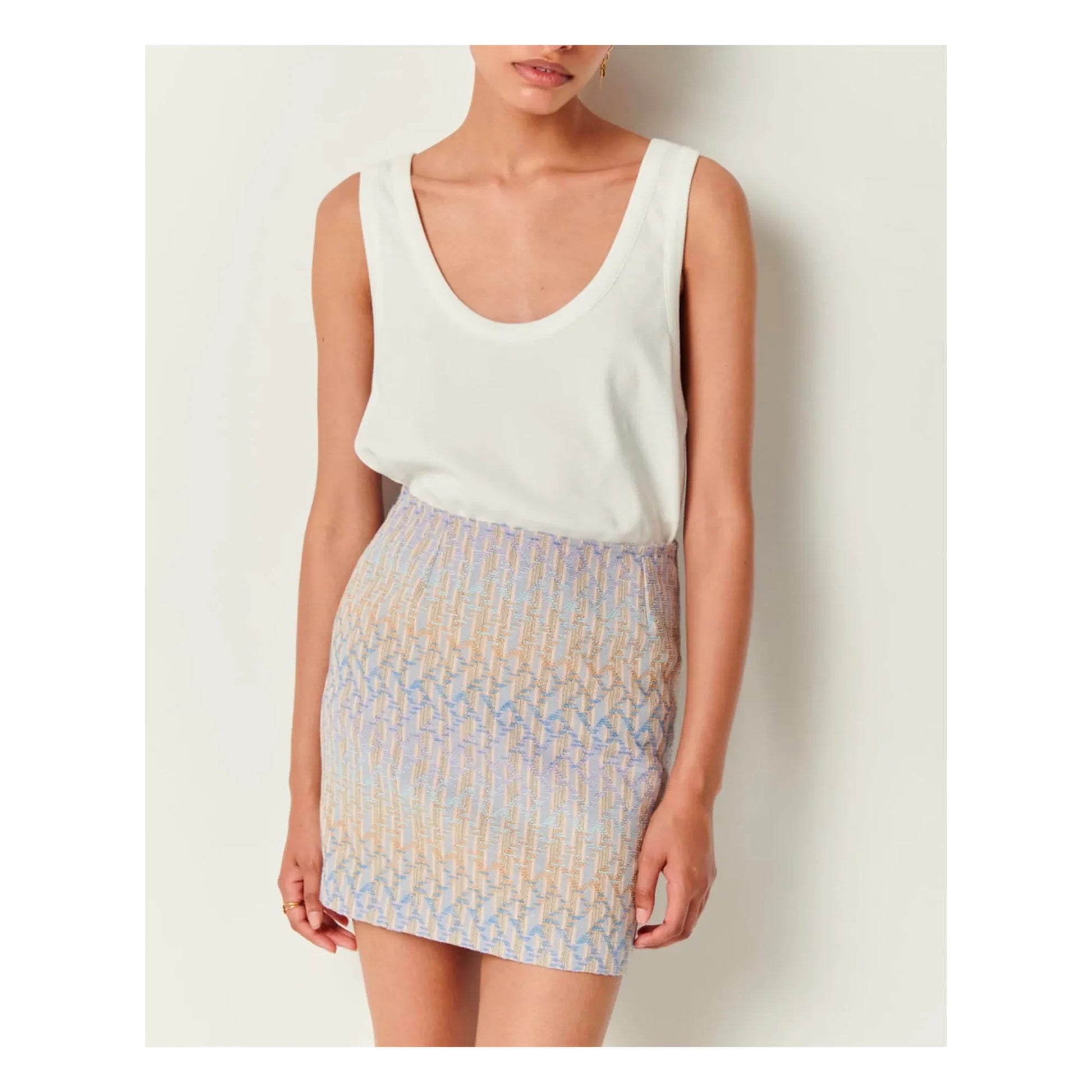 Sessùn - The D ribbed tank top | Optic White