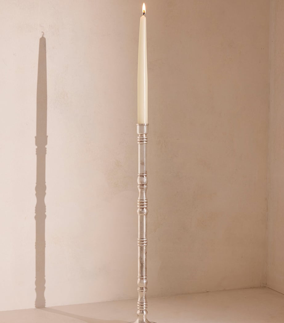 Soho Home Medium Silver-Plated Stiden Candlestick (27cm)
