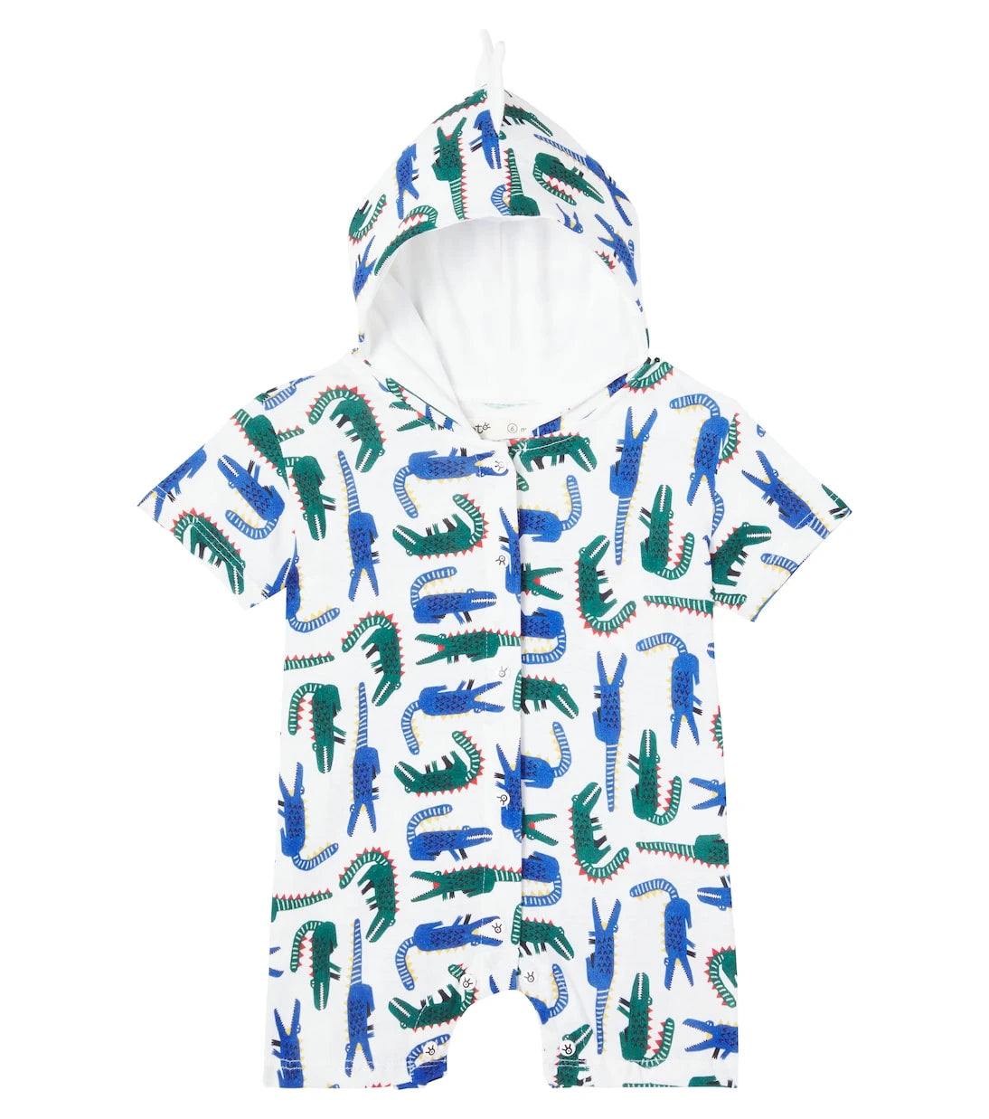 Fábula - Baby Jacassauro printed playsuit